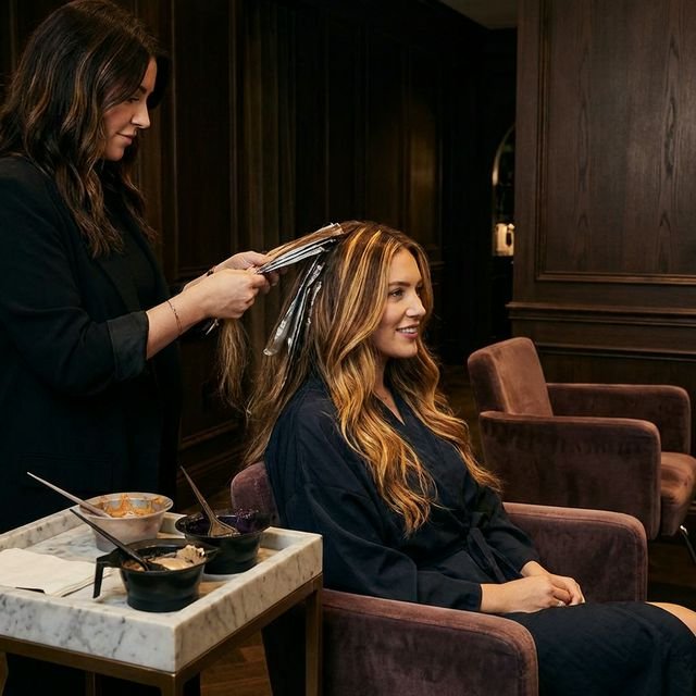 Coloración artística y balayage profesional en L'Éclat Studio